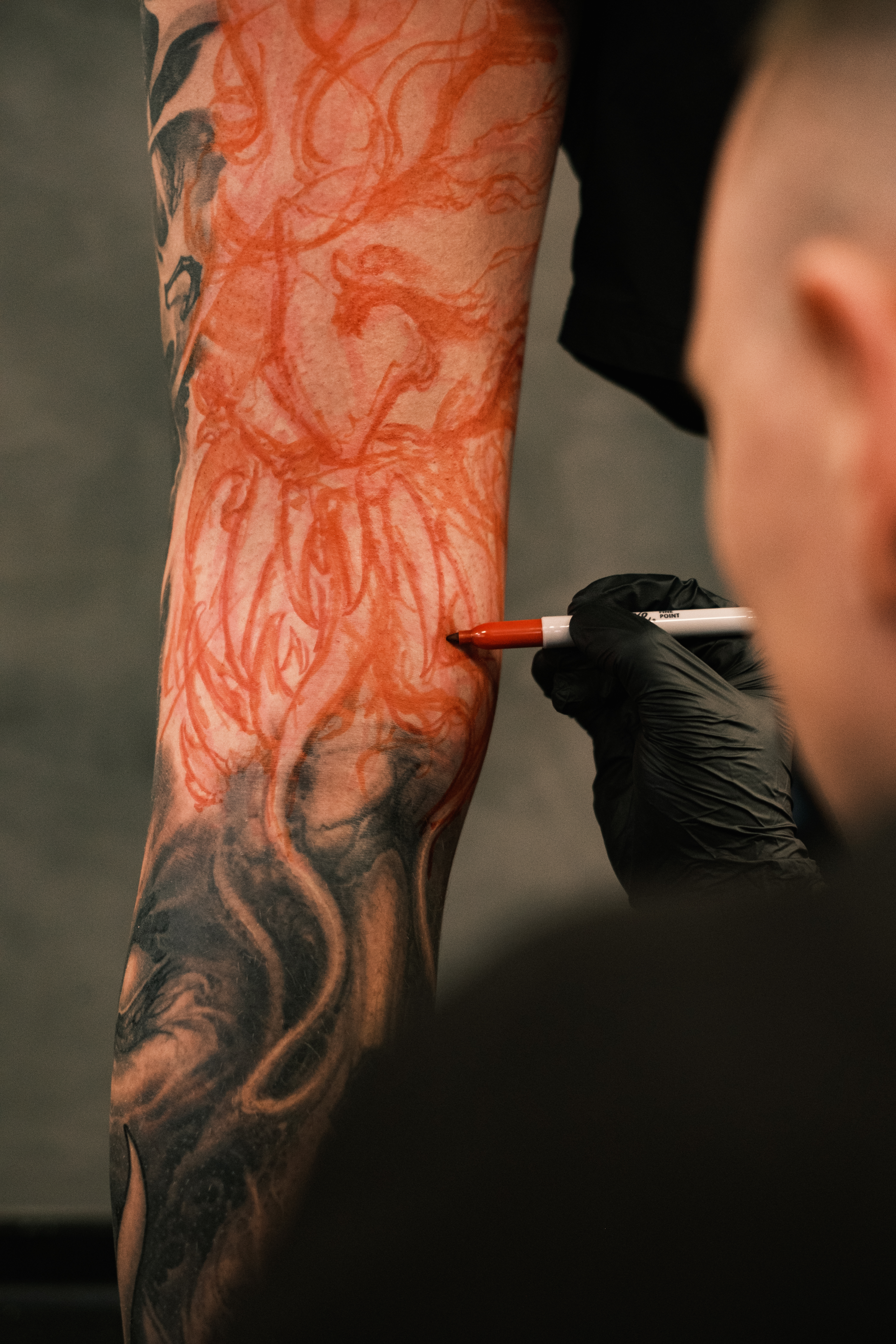 Freehand marker sketch